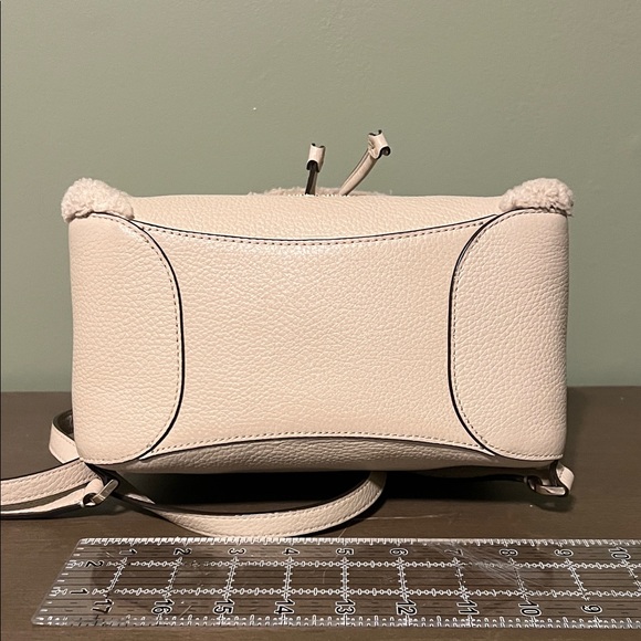 Kate Spade Beige/Cream Shearling and Leather Backpack - Picture 5 of 8